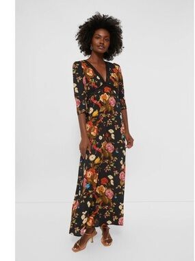 Tuckernuck | Dresses | Tuckernuck Black And Floral Maxi Dress | Poshmark
